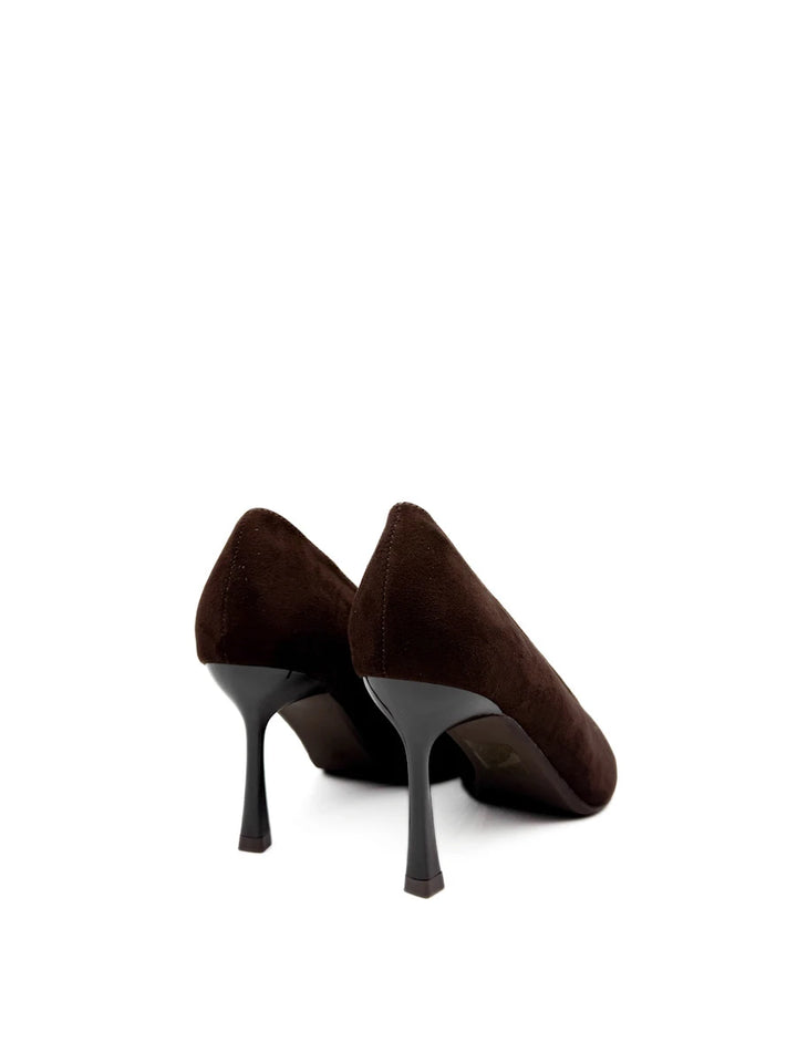 Zapatos de Salón Clásicos en Antelina con Punta Afilada