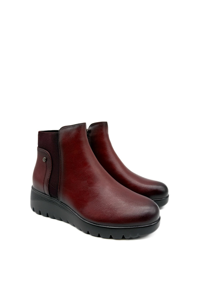 Botines Cuña Baja con Elástico Lateral