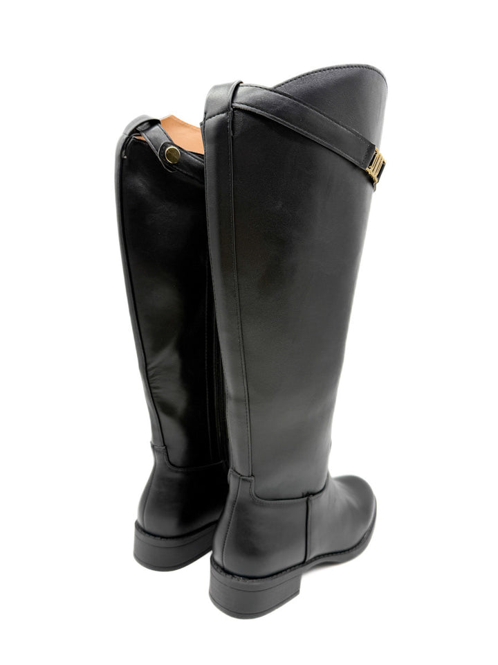 Botas de Montar Elegantes con Detalle de Tira Extraíble
