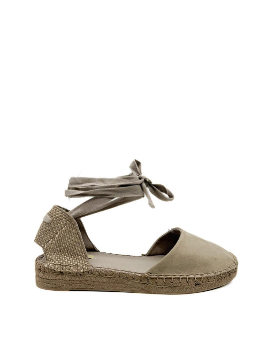 Corina Alpargatas de Antelina con Cintas | Calzado de Yute Artesano