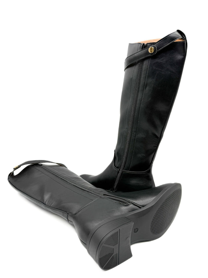 Botas de Montar Elegantes con Detalle de Tira Extraíble