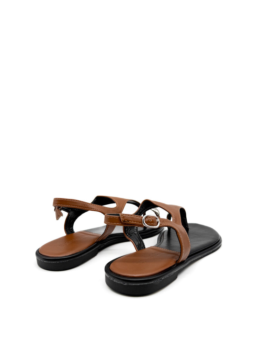 Sandalias Elegantes con Detalle Metálico y Correa Ajustable