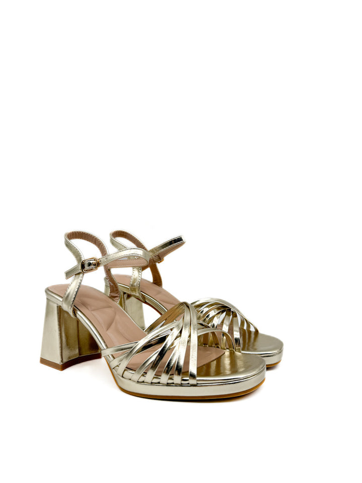 Elegantes Sandalias de Plataforma Tiras Cruzadas