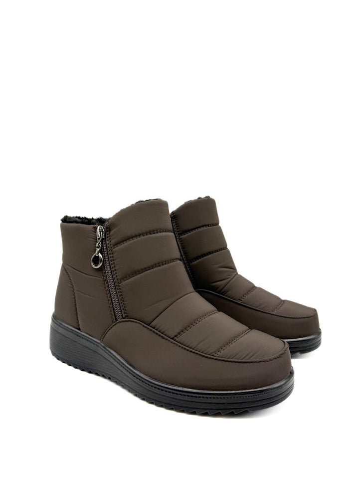 Botines de Nieve Impermeables con Doble Cremallera