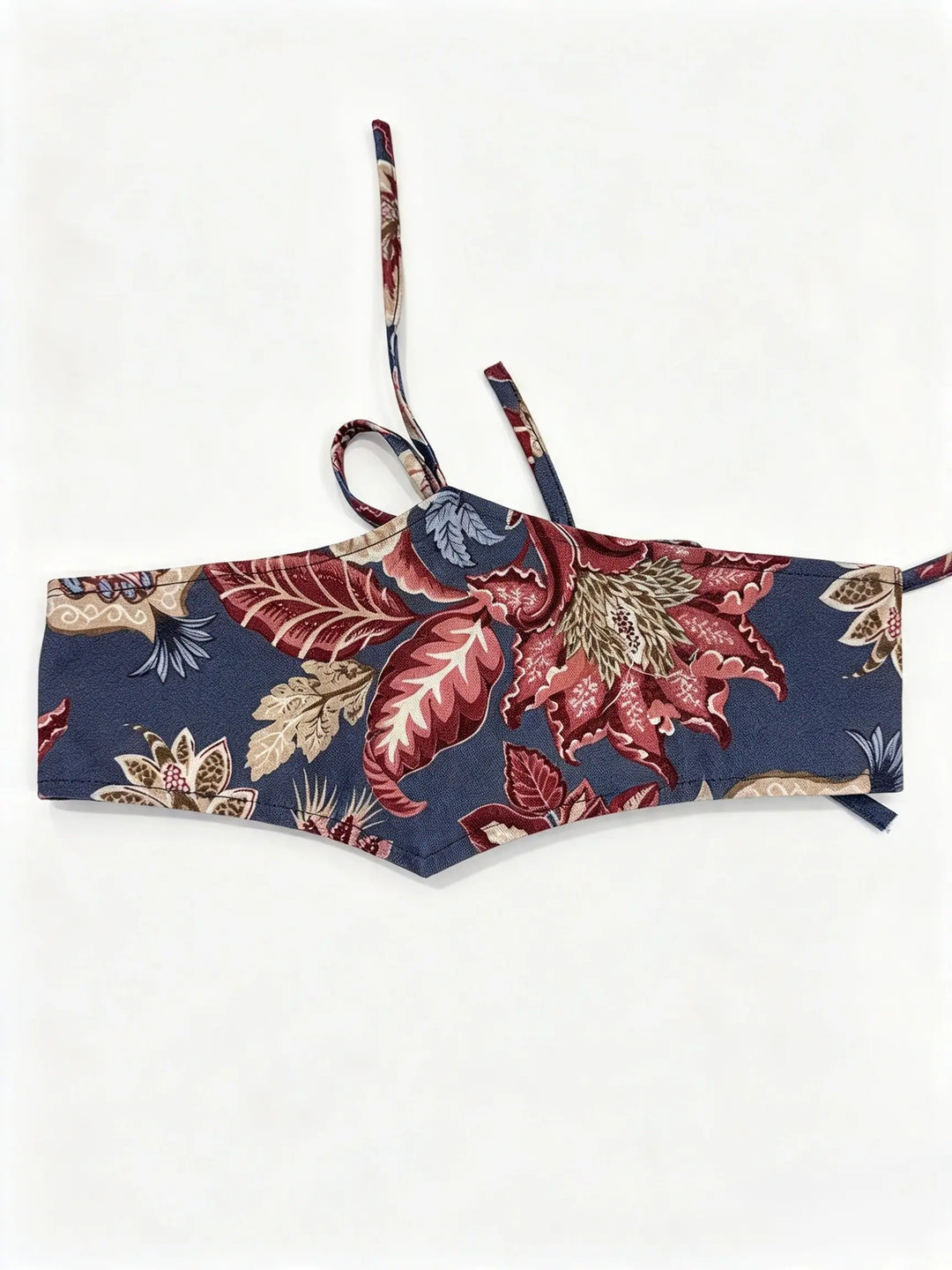 Fajín Reversible Floral con Lazadas – Estilo Boho Chic