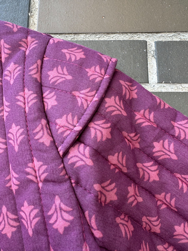 Chaqueta artesanal acolchada de algodón