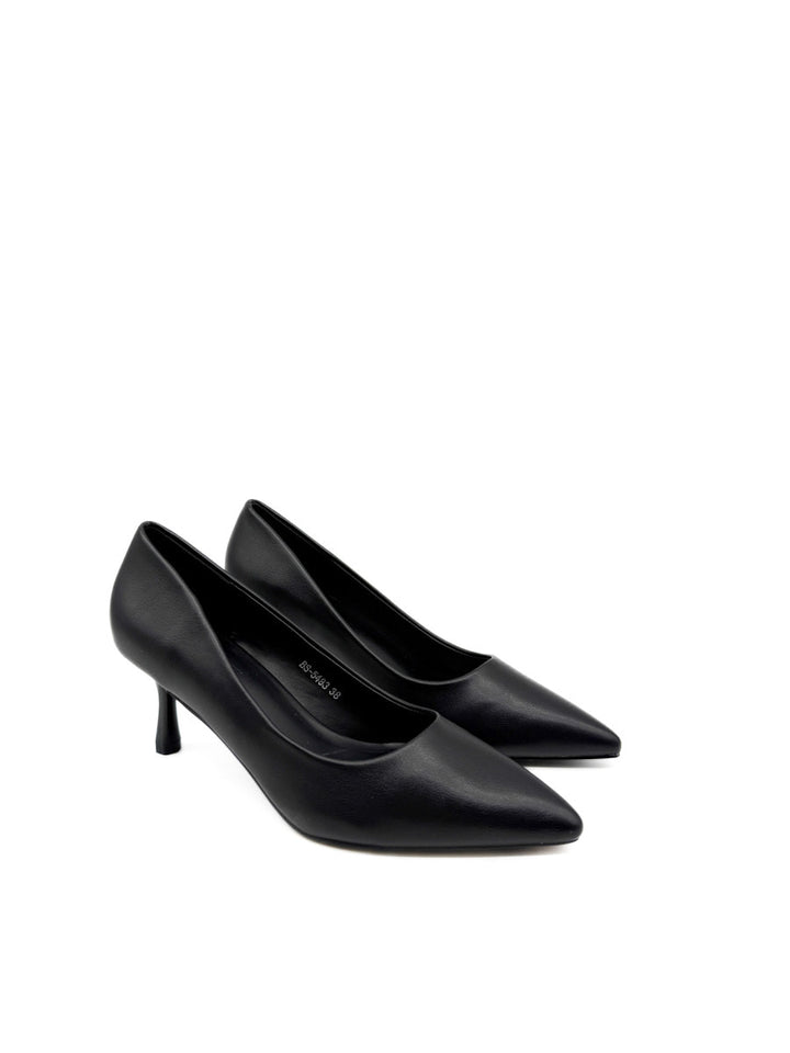 Zapatos de Tacón Clásicos: Elegancia Atemporal en Cuero Sintético