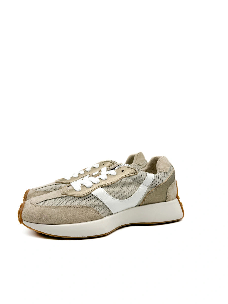 Corina Zapatillas Deportivas Retro con Paneles de Antelina y Malla