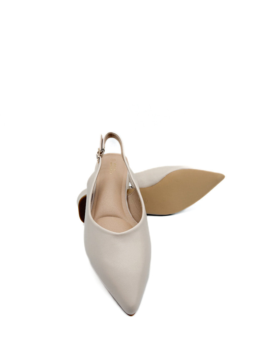 Zapatos Elegantes Destalonado de Tacón Bajo