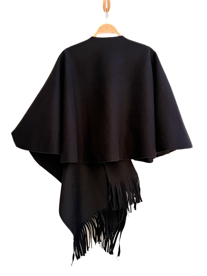 Poncho con Flecos