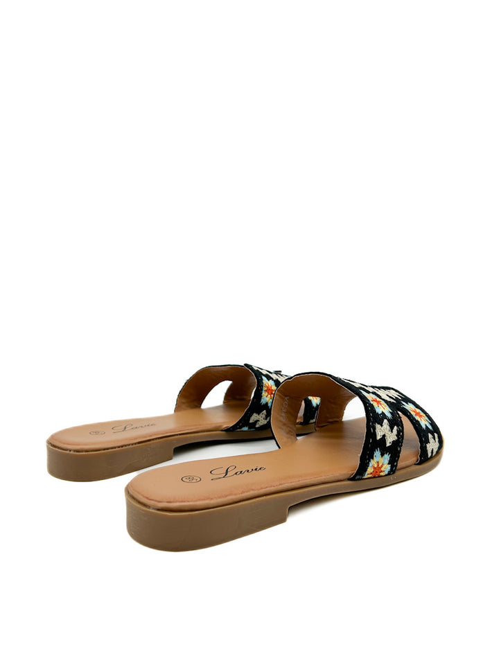 Sandalias Planas  Forrado Flores VG342