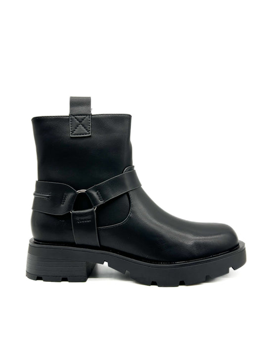 Botín Biker de Mujer Referencia DR007 Negro