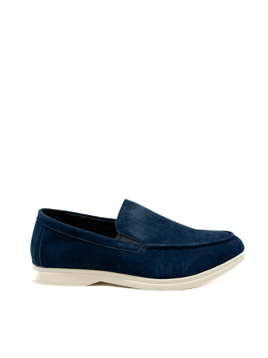 Mocasines de ante azul marino