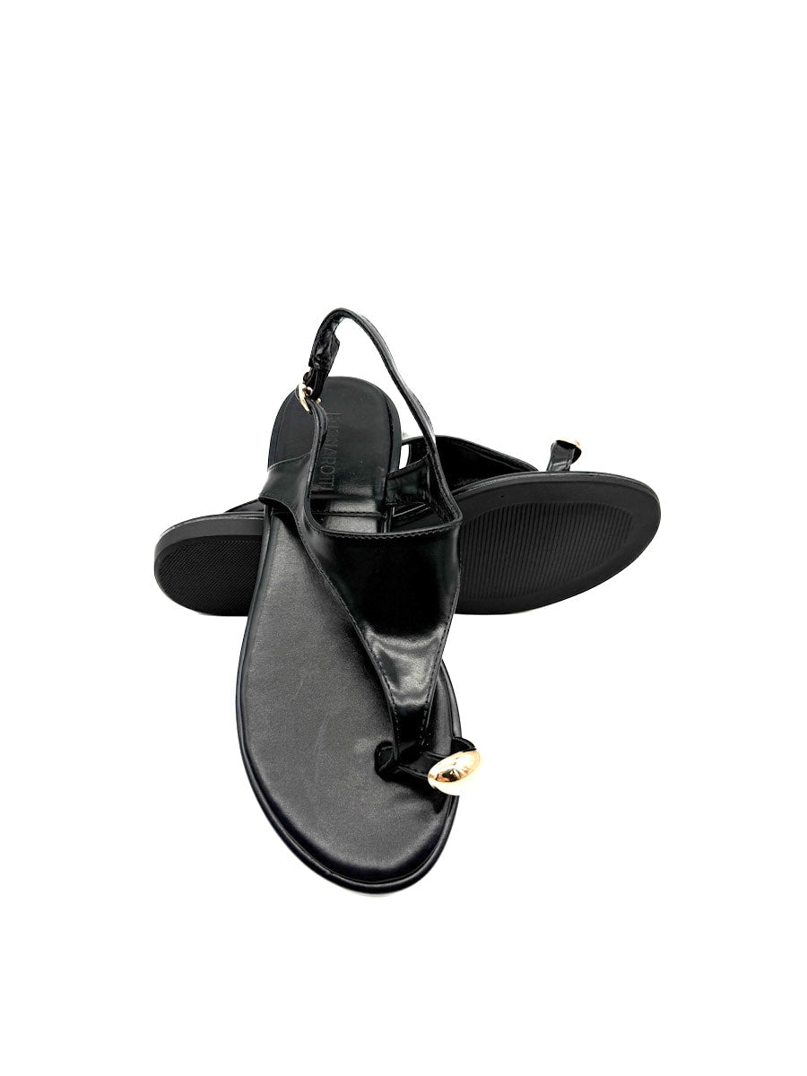 Sandalias Elegantes con Detalle Metálico y Correa Ajustable