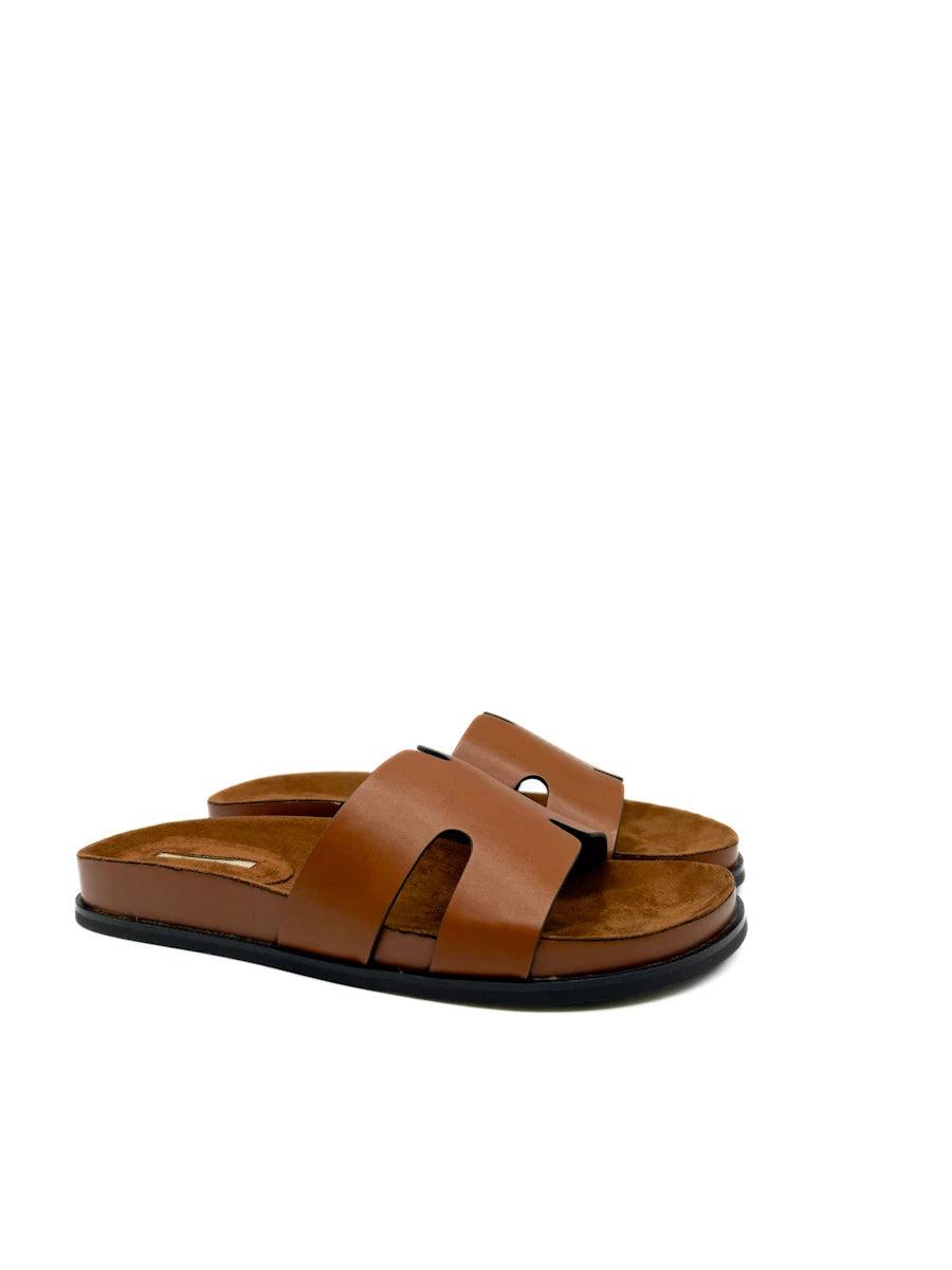Sandalias Pala Corina en Piel Sintética con Diseño Troquelado