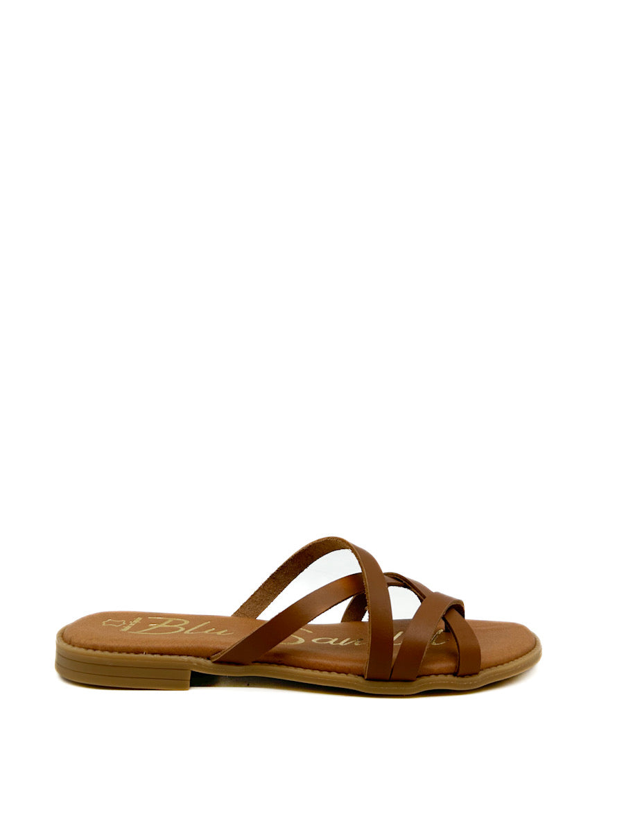 Sandalias Planas de Piel Referencia 5002 Cuero