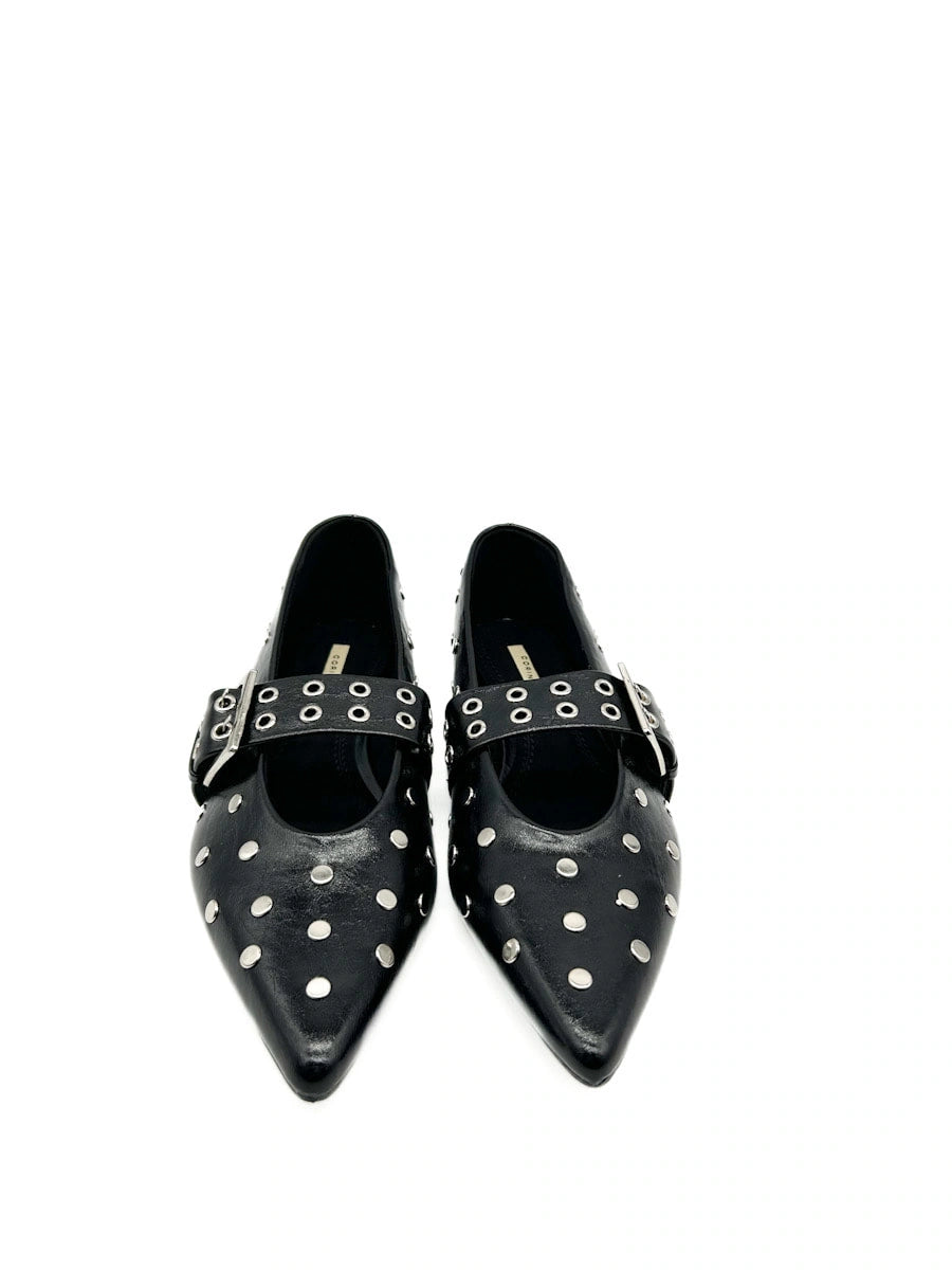 Zapatos Planos Mary Jane con Remaches Corina M5230