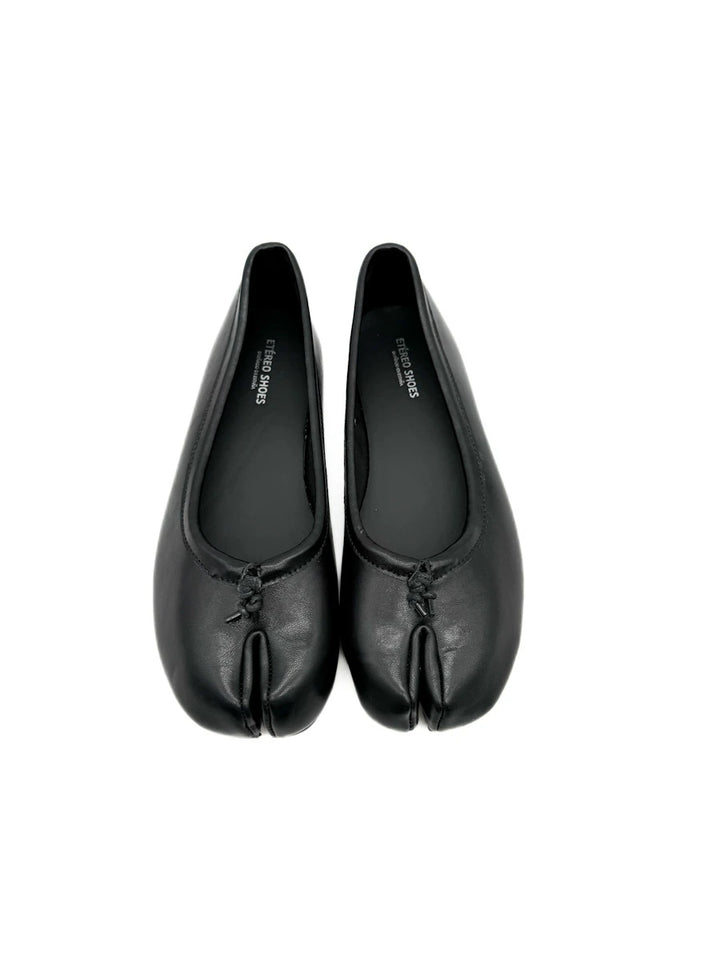 Bailarinas Planas de Puntera Dividida con Lazada