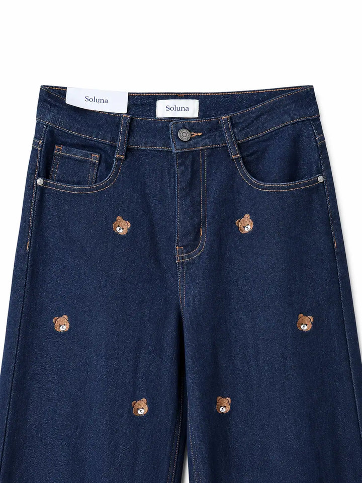 Vaqueros Wide Leg Teddy Bear