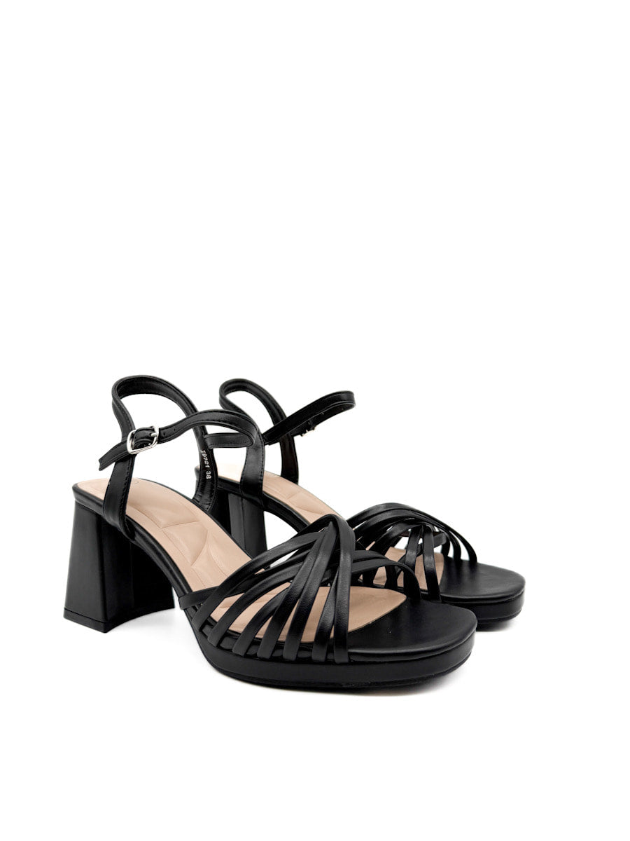 Elegantes Sandalias de Plataforma Tiras Cruzadas