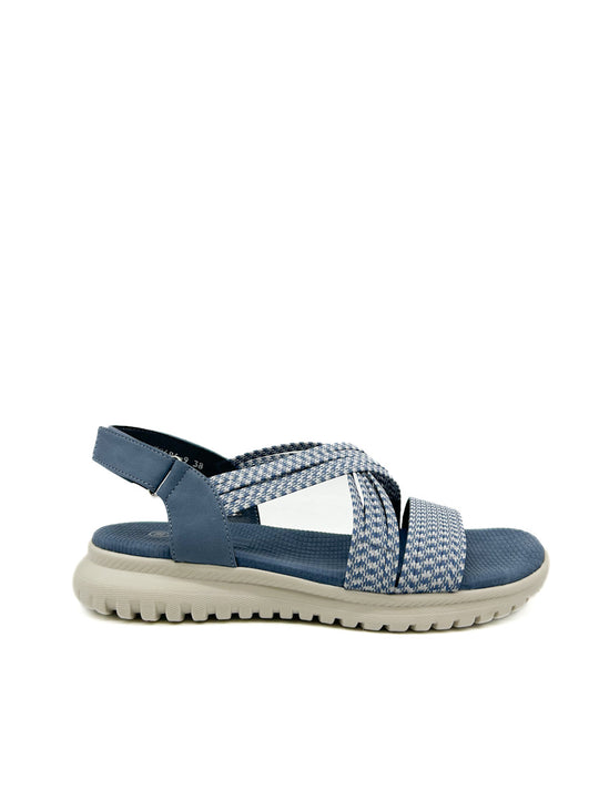 Sandalias Sport Velcro Azul