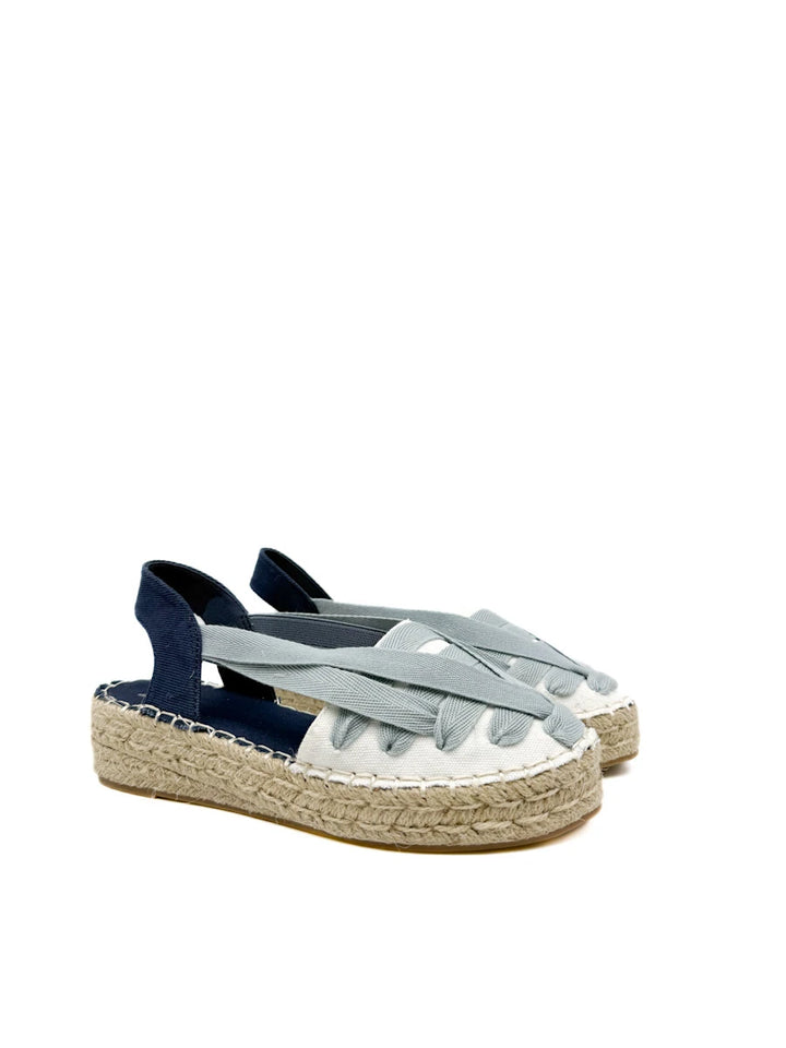 Alpargatas de Plataforma con Cintas Elásticas Intercaladas – Estilo Boho de Verano