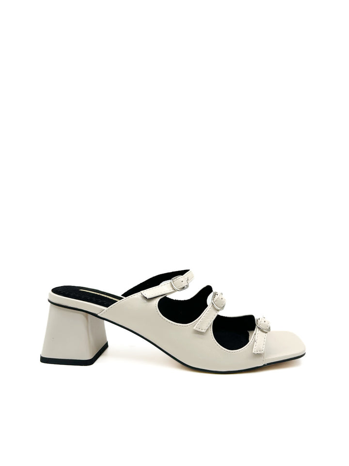 Sandalias de Tacón Medio con Hebillas Ajustables Corina M5371