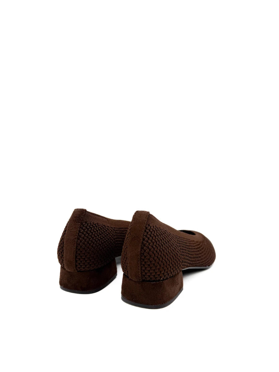Zapatos  de Malla con Tacón Bloque: Confort y Estilo Contemporáneo