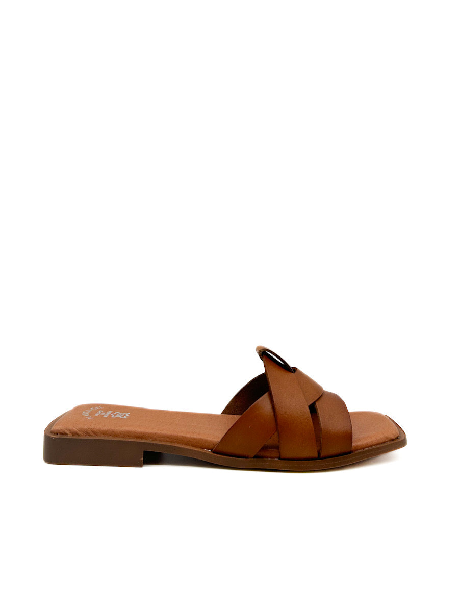 Sandalias Planas Piel Referencia 749/102 Cuero