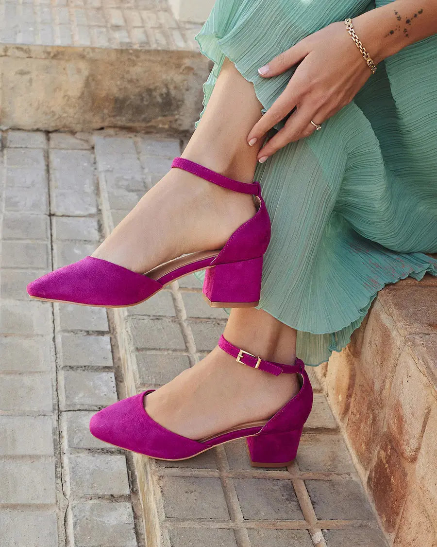 Zapatos Medio Tacón Mujer