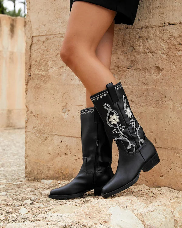 Bota Cowboy Bordados Referencia A3432