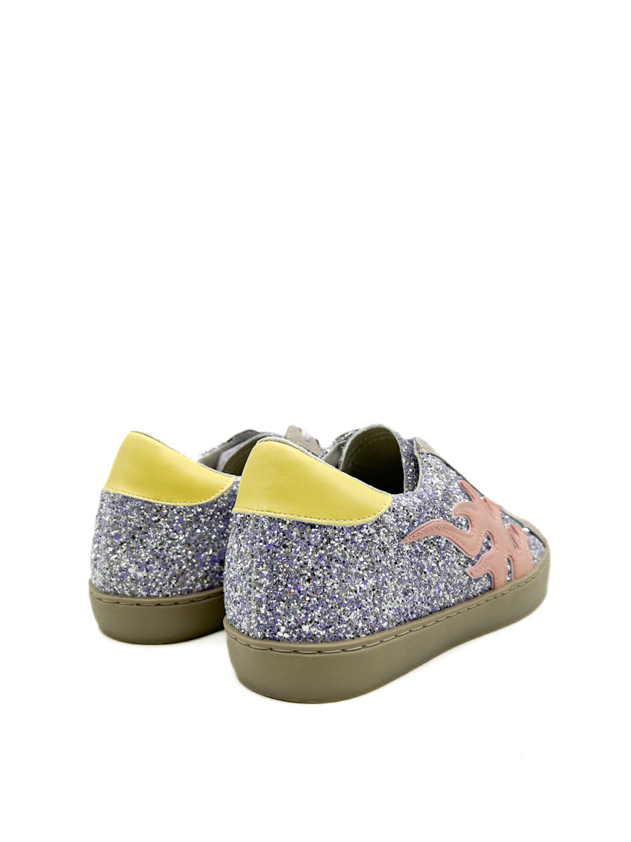 Zapatillas Purpurina Para Mujer Referencia H9065