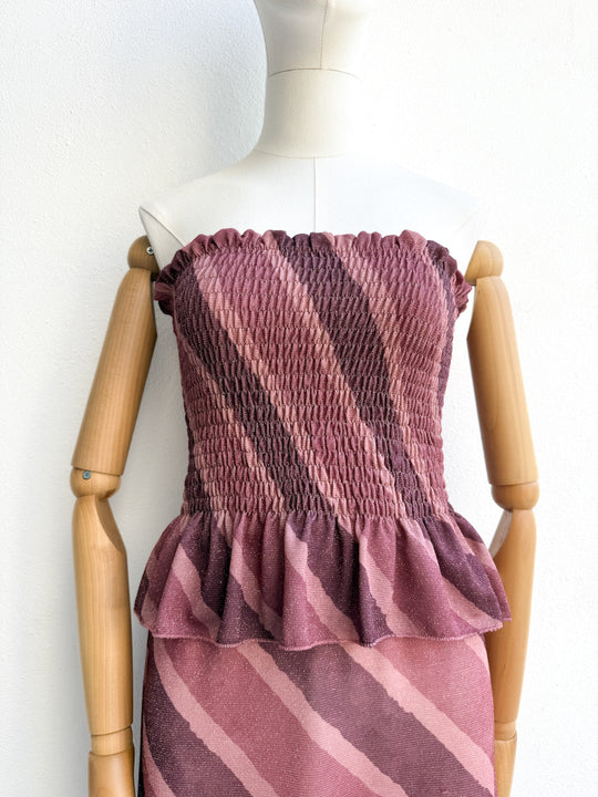 Conjunto Aurora Única Top Berenjena