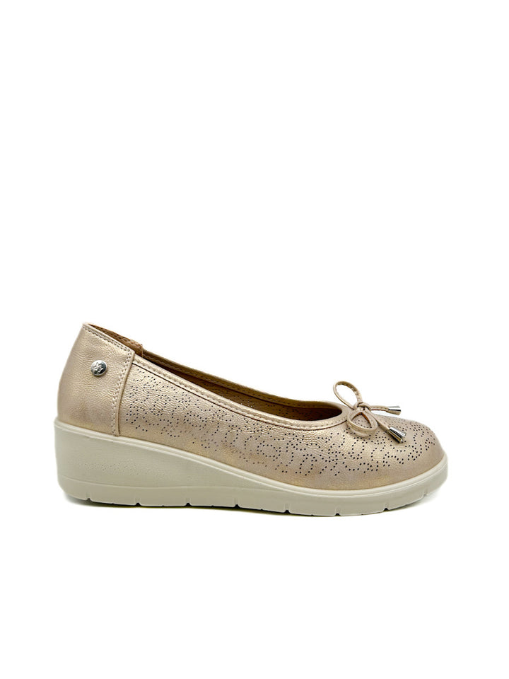 Zapato Cuña Baja Ligera Cómodo Para Mujer