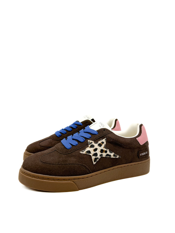 Zapatilla Estrella con Estampado de Leopardo
