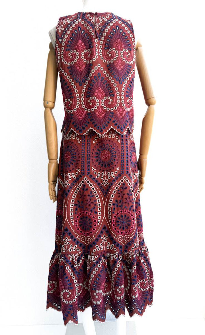 Conjunto de Blusa y Falda Bohemio