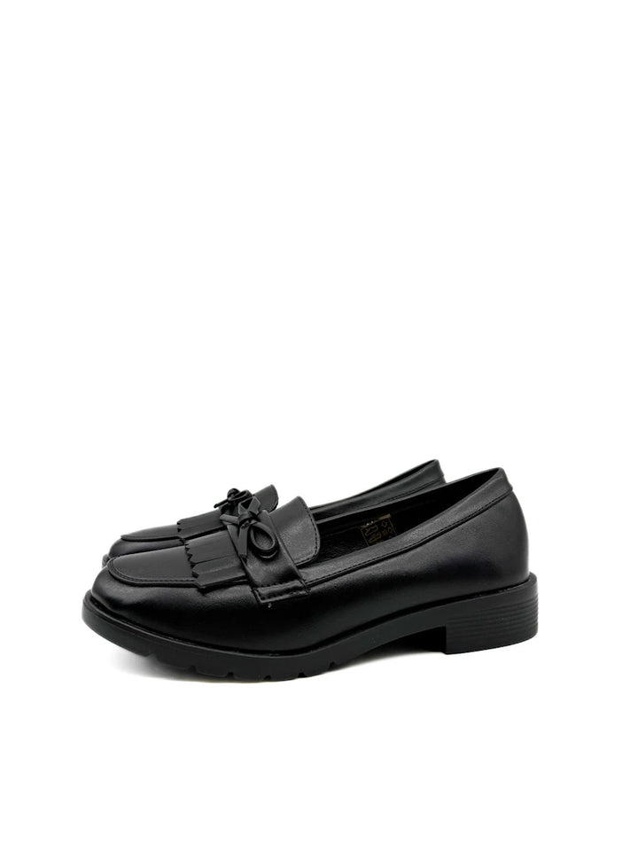 Mocasines Planos con Flecos y Lazo