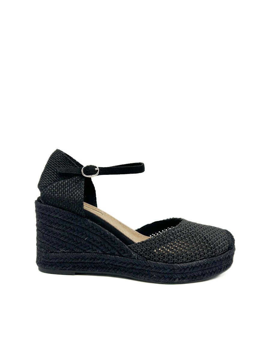 Alpargatas Cuña Efecto de Crochet Corina M5390