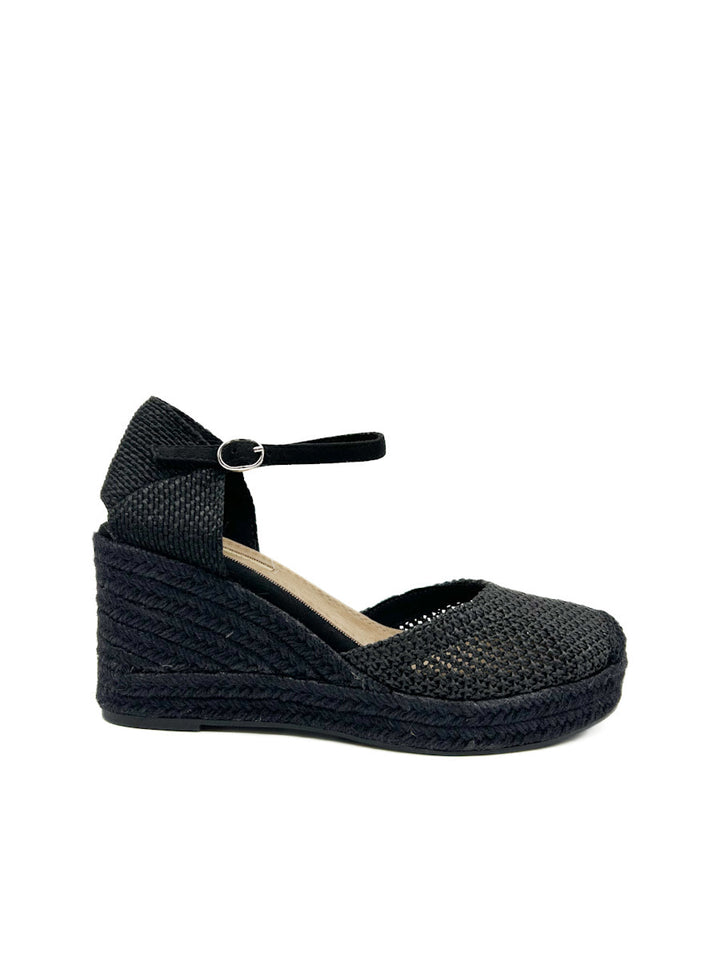 Alpargatas Cuña Efecto de Crochet Corina M5390