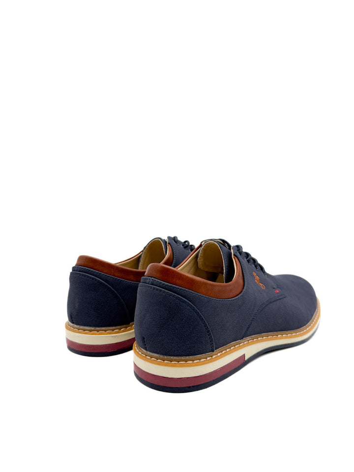 Zapatos de Vestir Informales de Piel Sintética Azul Marino