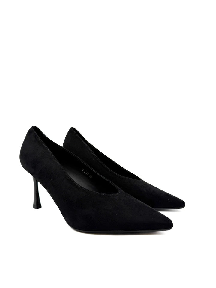 Zapatos de Salón Clásicos en Antelina con Punta Afilada
