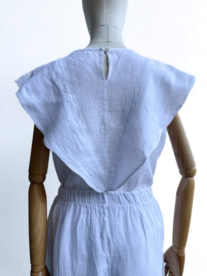 Blusa de Lino con Volante