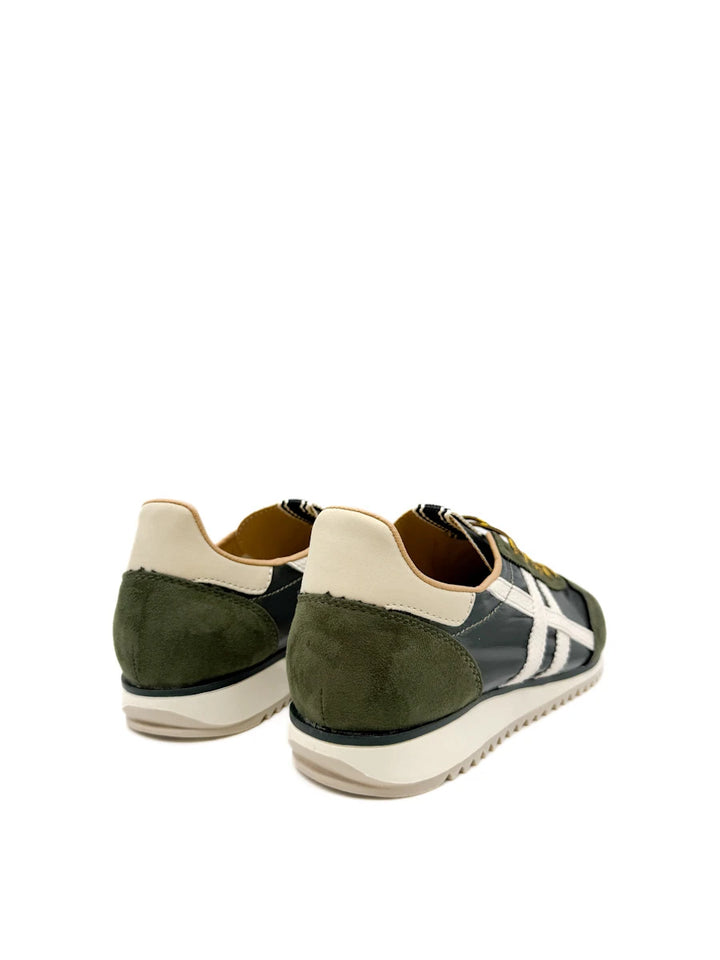 Zapatillas Deportivas Retro de Antelina y Nailon con Bandas Laterales