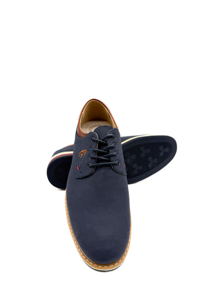 Zapatos de Vestir Informales de Piel Sintética Azul Marino