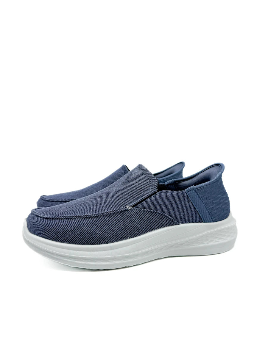 Mocasines Deportivos de Lona para Hombre Calzado Confort Slip-On