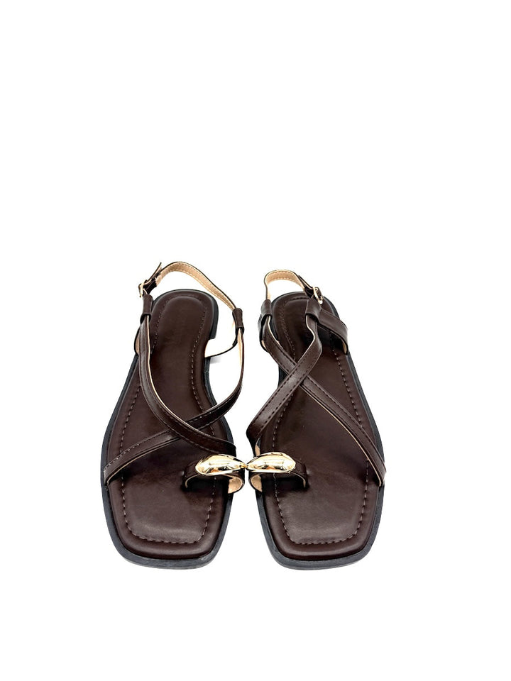 Sandalias de dedo con minimalistas con tiras finas