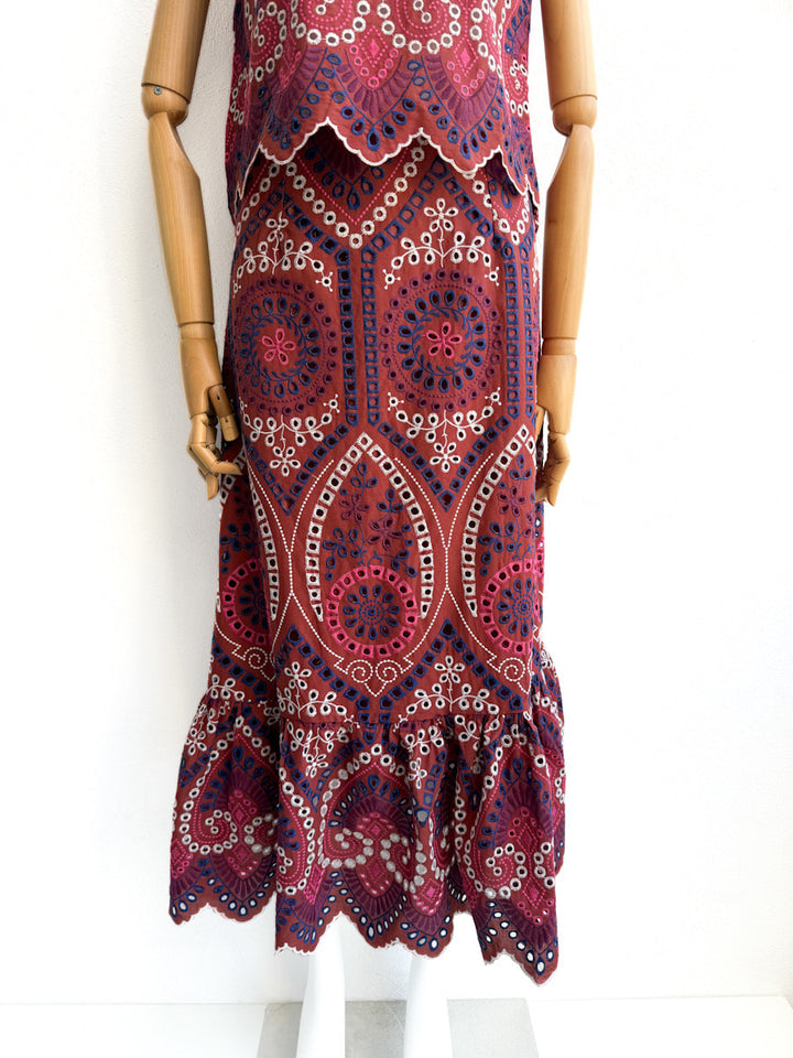 Conjunto de Blusa y Falda Bohemio