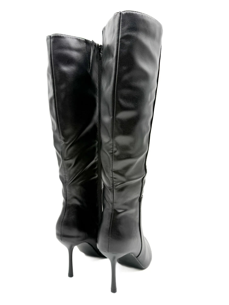 Botas Altas de Tacón de Aguja y Punta Afilada