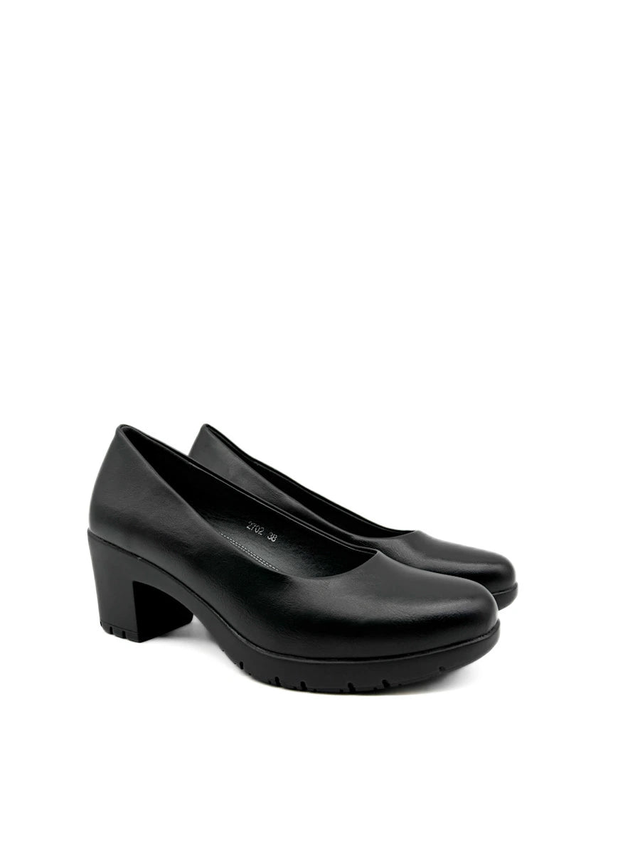 Zapatos de Salón con Tacón Ancho y Plataforma Cómodos