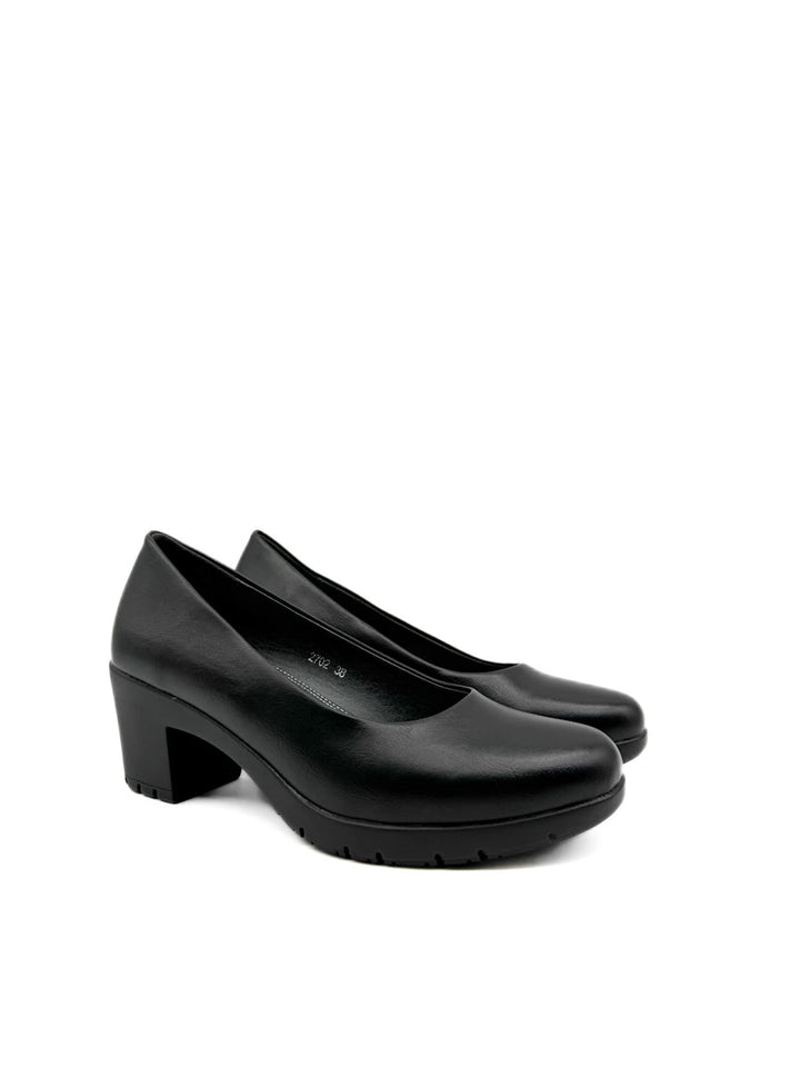 Zapatos de Salón con Tacón Ancho y Plataforma Cómodos